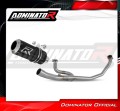 sistema de escape completo con silenciador DOMINATOR Full System GP negro compatible con la motocicleta Honda VTR 250 2009  2015 2