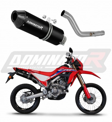 exhaust muffler DOMINATOR MX2 BLACK fits to Honda CRF 300L / Rally 2021  2023 6