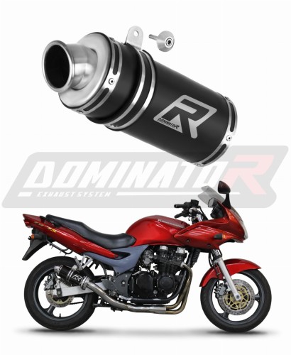 exhaust muffler DOMINATOR GP1 BLACK fits the motorcycle Kawasaki ZR7 / ZR7S 1999   2004 5