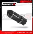 escape silenciador DOMINATOR homologado HP1 negro compatible con la motocicleta Kawasaki ZR7 / ZR7S 1999  2004 7