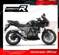 escape silenciador DOMINATOR homologado GP1 negro compatible con la motocicleta Kawasaki Z750 2004  2006 4