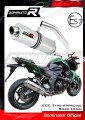 escape silenciador DOMINATOR homologado oval compatible con la motocicleta Kawasaki Z750 2007  2012
