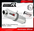 escape silenciador DOMINATOR homologado oval compatible con la motocicleta Kawasaki ZX10R 2011  2015