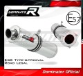 escape silenciador DOMINATOR homologado redondo compatible con la motocicleta Kawasaki ZX6R 1995  1997