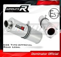 escape silenciador DOMINATOR homologado oval compatible con la motocicleta Kawasaki ZX6R 1995  1997
