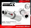 escape silenciador DOMINATOR homologado redondo compatible con la motocicleta Kawasaki ZX6R 1998  2002