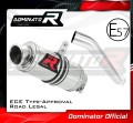 escape silenciador DOMINATOR homologado GP1 compatible con la motocicleta Kawasaki ZX6R 636 2003  2004