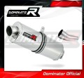 escape silenciador DOMINATOR homologado oval compatible con la motocicleta Kawasaki ZX6R 636 2009  2020 2