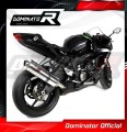 escape silenciador DOMINATOR homologado oval compatible con la motocicleta Kawasaki ZX6R 636 2009  2020 3