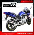 escape silenciador DOMINATOR homologado redondo compatible con la motocicleta Yamaha FZS FAZER 1000 2001  2005 3