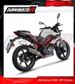sistema de escape completo con silenciador DOMINATOR Full System HP3 compatible con la motocicleta Benelli BN 125 2018  2023 3