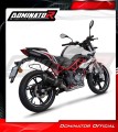 sistema de escape completo con silenciador DOMINATOR Full System HP3 negro compatible con la motocicleta Benelli BN 125 2018  2023 3
