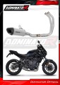 sistema de escape completo con silenciador DOMINATOR Full System HP8 titanio compatible con la motocicleta Yamaha MT 07 2021  2024