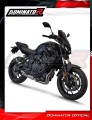 complete exhaust system with muffler DOMINATOR Full System HP8 titanium fits to Yamaha MT 07 2021  2024 5