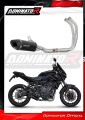 sistema de escape completo con silenciador DOMINATOR Full System HP8 negro compatible con la motocicleta Yamaha MT 07 2021  2024