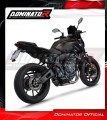 MT-07 2021 - 2023 EXHAUST Yamaha Full System Muffler Auspuff Sportauspuff Silencer Echappement Silencieux Scarico Scarichi Escape Collector Manifold Wydech Tłumik HP8 BLACK DOMINATOR 2