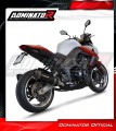 sistema de escape completo con silenciador DOMINATOR Full System HP1 negro compatible con la motocicleta Kawasaki Z1000 2010  2013 3