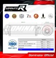 escape silenciador DOMINATOR redondo compatible con la motocicleta Aprilia ETV 1000 Caponord 2001  2004 4