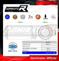 exhaust muffler DOMINATOR GPS BLACK fits to Yamaha YZF R6 2017  2023 5
