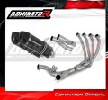 sistema de escape completo con silenciador DOMINATOR Full System HP1 negro compatible con la motocicleta Kawasaki Z1000 2017  2020 2
