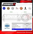 sistema de escape completo con silenciador DOMINATOR Full System GPS compatible con la motocicleta Kawasaki Z1000 2017  2020 6