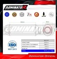 complete exhaust system with muffler DOMINATOR Full System MX2 BLACK fits the motorcycle Honda XL 750 TRANSALP 2023  6