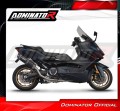 complete exhaust system with muffler DOMINATOR Full System HP6 BLACK fits the motorcycle Yamaha XP 560 T MAX 2020   2024 4