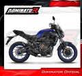 Yamaha MT 07 2014 - 2020 EXHAUST Collector Manifold Full System Muffler Auspuff Sportauspuff Silencer Echappement Silencieux Scarico Scarichi Escape Wydech Tłumik HP8 BLACK Dominator Exhaust System 3
