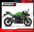 complete exhaust system with muffler DOMINATOR Full System HP8 BLACK fits the motorcycle Kawasaki NINJA 400 2018   2022 4