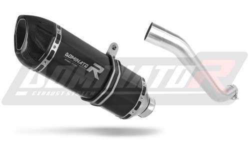 escape silenciador DOMINATOR HP1 negro compatible con la motocicleta Aprilia Tuono V4 1100 RR 2015  2016 2