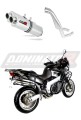 escape silenciador DOMINATOR oval compatible con la motocicleta Aprilia ETV 1000 Caponord 2001  2004 5