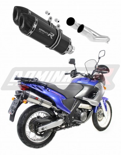 escape silenciador DOMINATOR HP1 negro compatible con la motocicleta Aprilia Pegaso 650 2001  2004 3
