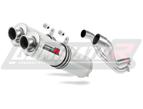 exhaust muffler DOMINATOR ROUND fits to Aprilia Pegaso 650 Strada 2005  2006 3