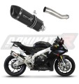 escape silenciador DOMINATOR HP1 negro compatible con la motocicleta Aprilia RSV 4 R APRC Factory 2011  2015 3