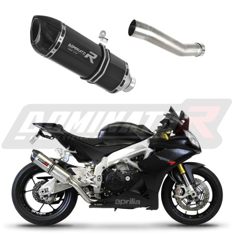 escape silenciador DOMINATOR HP1 negro compatible con la motocicleta Aprilia RSV 4 R APRC Factory 2011  2015 3