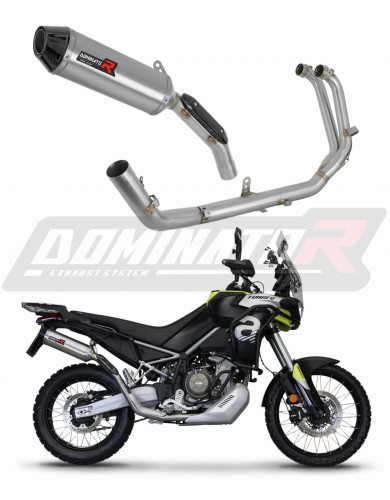 complete exhaust system with muffler DOMINATOR Full System HP3 fits to Aprilia Tuareg 660 2021  2023 8