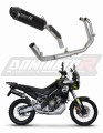 Aprilia Tuareg 660 2021 - 2022 EXHAUST Collector Manifold Full System Muffler Auspuff Sportauspuff Silencer Echappement Silencieux Scarico Scarichi Escape Wydech Tłumik HP3 BLACK Dominator Exhaust System x
