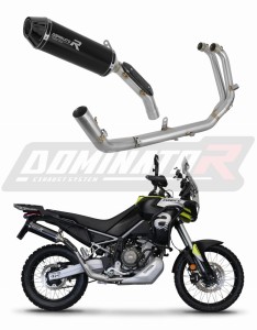 Aprilia Tuareg 660 2021 - 2023 Sistema de escape Colector Silenciador HP3 NEGRO + dB killer medium