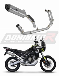 Aprilia Tuareg 660 2021 - 2023 Sistema de escape Colector Silenciador Titanio HP3 + dB killer medium