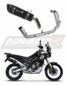 Aprilia Tuareg 660 2021 - 2022 EXHAUST Collector Manifold Full System Muffler Auspuff Sportauspuff Silencer Echappement Silencieux Scarico Scarichi Escape Wydech Tłumik HP6 BLACK Dominator Exhaust System x