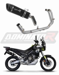 Aprilia Tuareg 660 2021 - 2023 Sistema de escape Colector Silenciador HP6 NEGRO + dB killer medium