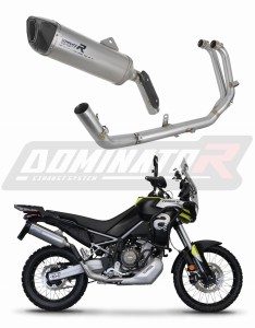 Aprilia Tuareg 660 2021 - 2023 Sistema de escape Colector Silenciador Titanio HP6 + dB killer medium