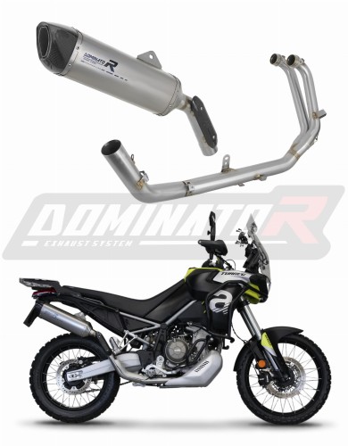 complete exhaust system with muffler DOMINATOR Full System titanium HP6 fits to Aprilia Tuareg 660 2021  2023 7