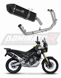 Aprilia Tuareg 660 2021 - 2023 Sistema de escape Colector Silenciador HP7 NEGRO + dB killer medium