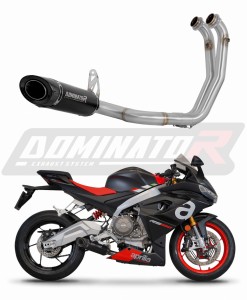 Aprilia RS 660 2020 - 2024 Sistema de escape Colector Silenciador HP8 NEGRO + dB killer medium