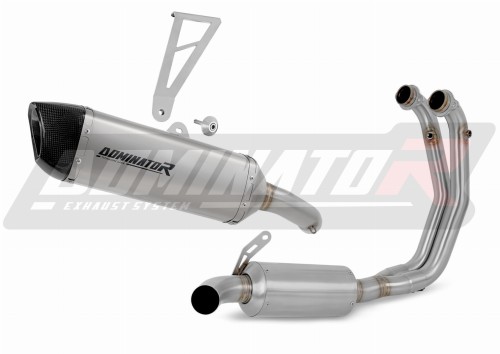 sistema de escape completo con silenciador DOMINATOR Full System titanio HP6 compatible con la motocicleta Aprilia Tuono 660 2021  2024 3