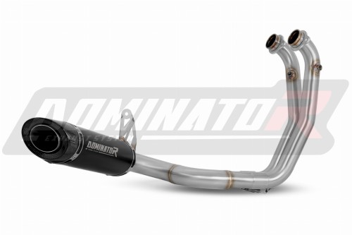 sistema de escape completo con silenciador DOMINATOR Full System HP8 negro compatible con la motocicleta Aprilia Tuono 660 2021  2024 3