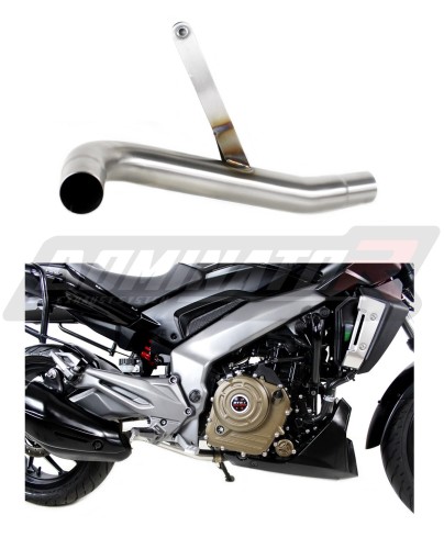 decat silenciador central DOMINATOR Mid Pipe compatible con la motocicleta Dominar 400 2016  2018 8