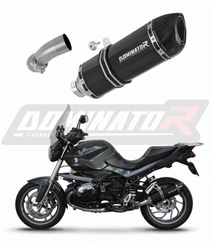 escape silenciador DOMINATOR HP1 negro compatible con la motocicleta BMW R1200R 2010  2014 6