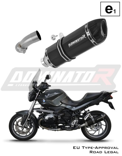BMW R1200R 2010 - 2014 Motorcycle EU Approved Muffler Auspuff Sportauspuff Silencer Echappement Silencieux Scarico Scarichi Escape Wydech Tłumik HP1 BLACK Dominator Exhaust System x